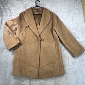 Alpaca 111 Wool Coat Sz M Peru - Camel Color